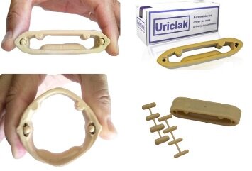 Foto de presentación y embalaje de Uriclak Foto de presentación de Uriclak con caja y accesorios